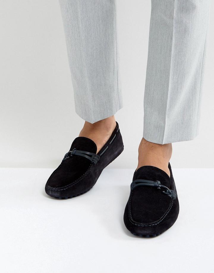 Aldo Roxbury Suede Loafers In Navy - Navy