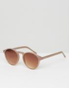 Komono Devon Round Sunglasses In Sahara - Brown