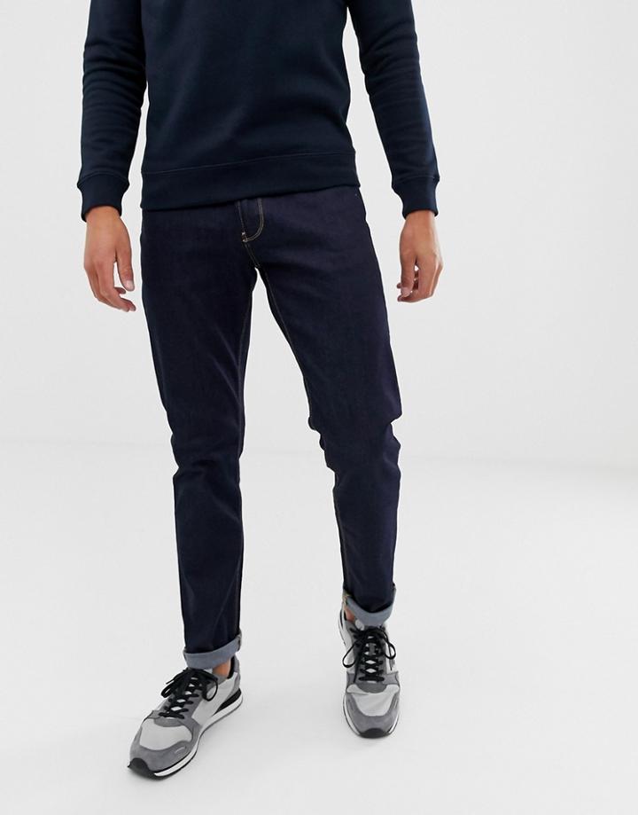 Emporio Armani J06 Slim Fit Dark Wash Jeans-blue