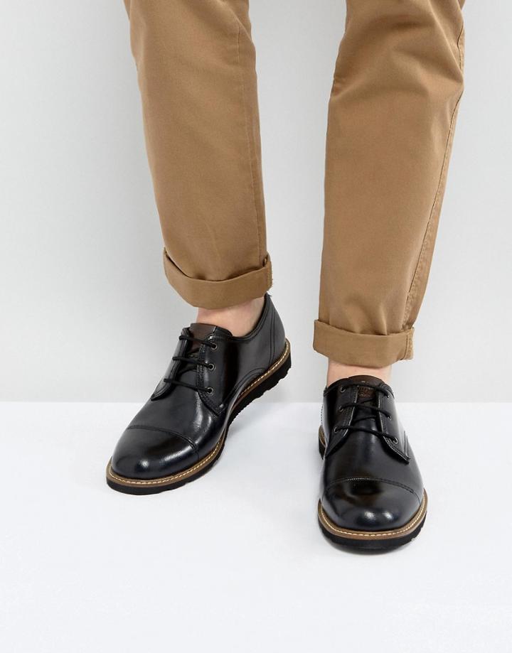 Original Penguin Toe Cap Derby Shoes Black - Black