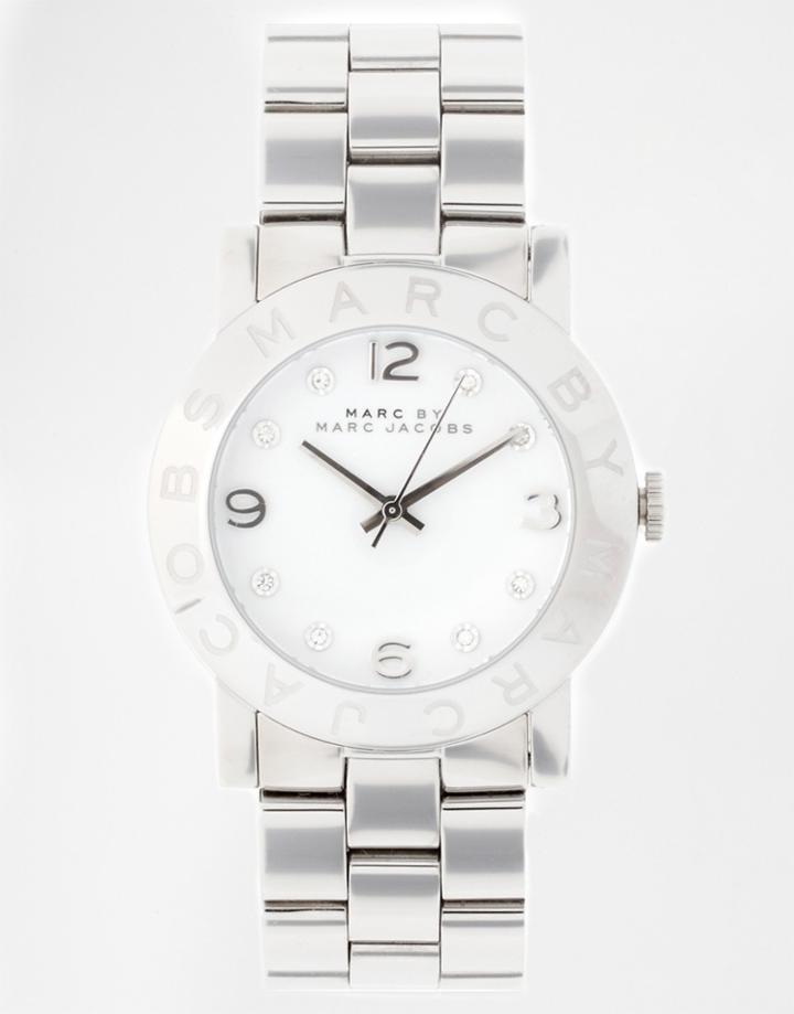 Marc Jacobs Amy Silver Watch Mbm3054 - Silver