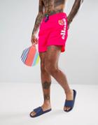 Ellesse Side Logo Swim Shorts In Pink - Pink