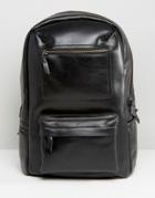 Royal Republiq Track Backpack In Leather - Black