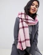 Ted Baker Check Scarf - Pink