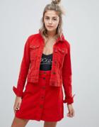 Noisy May Corduroy Jacket - Orange