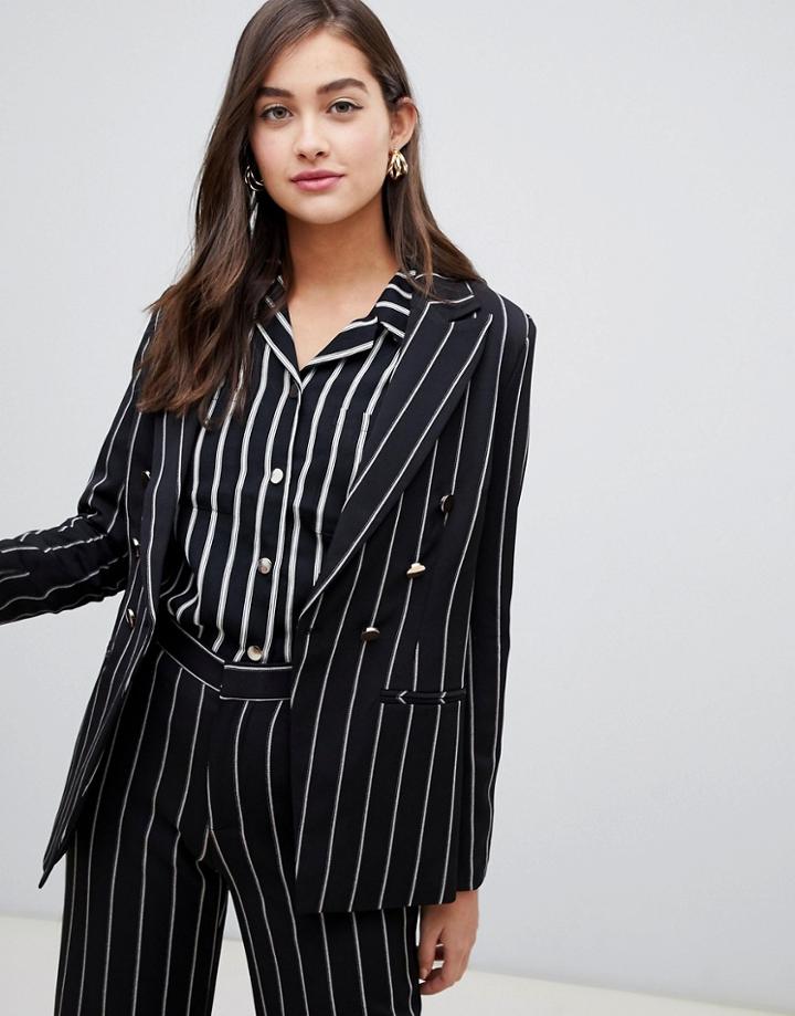 Amy Lynn Stripped Blazer - Multi