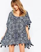 All About Eve Wishful Paisley Beach Caftan - Multi
