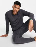 Calvin Klein One Loungewear Sweatshirt In Dark Gray-grey