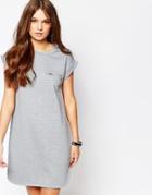 New Look Zip Pocket Sweat Dress - Gray