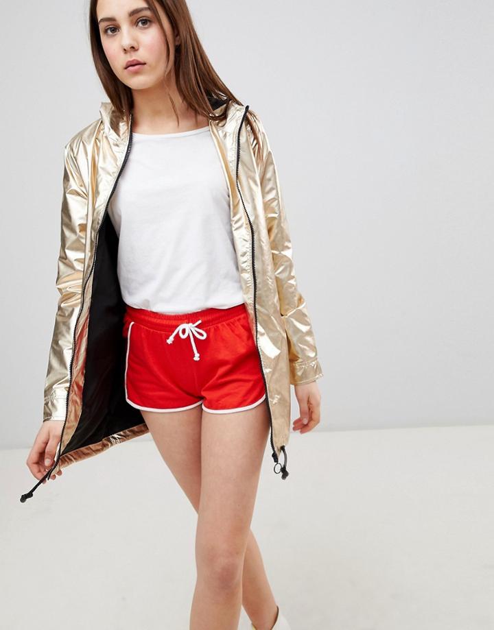 Brave Soul Lillian Sporty Shorts - Red