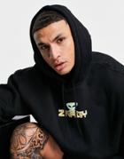 Weekday Oversized Printed Hoodie In Black