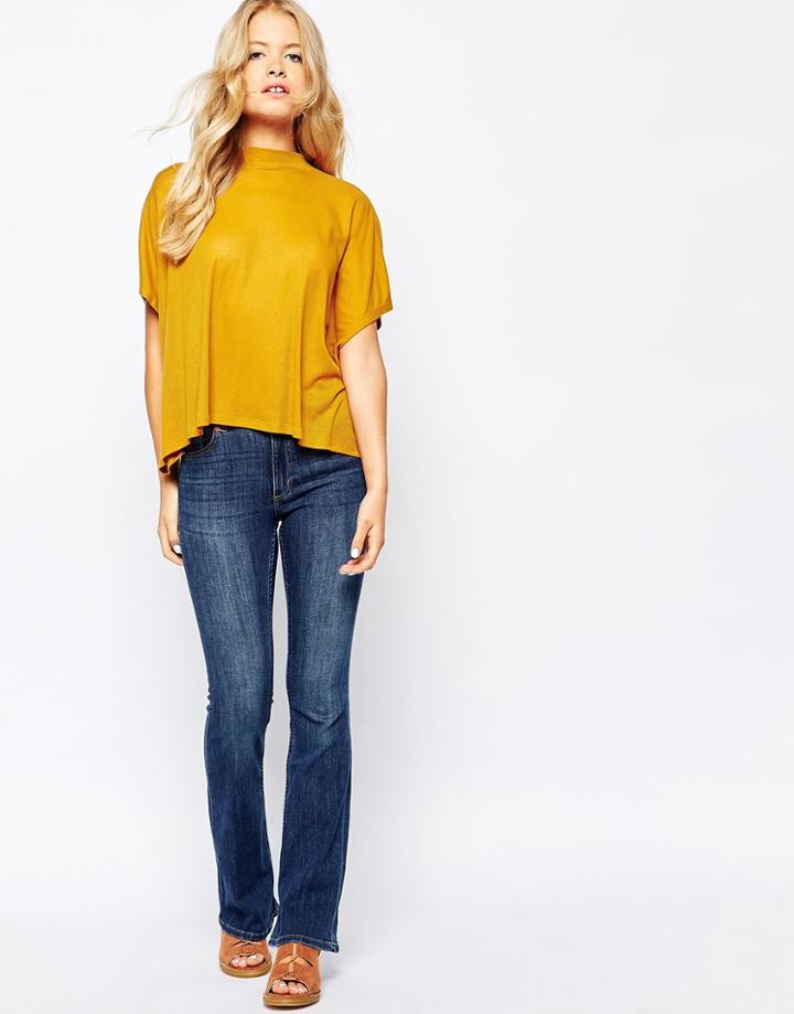 Monki Flared 70s Jean - Blue