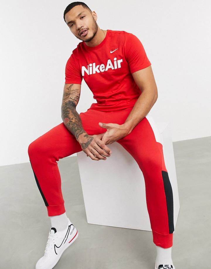 Nike Air Logo T-shirt In Red