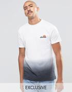 Ellesse T-shirt In Dip Dye - Black