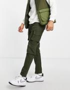 Siksilk Cargo Pants In Khaki-green