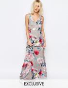 Every Cloud Botanical Floral Yang Maxi Dress - Multi