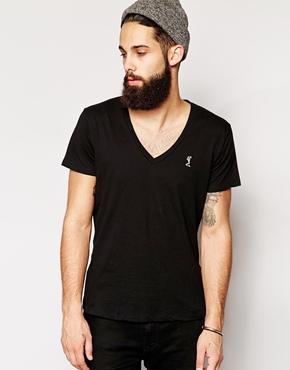 Religion T-shirt With V Neck - Black