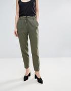 Only Summer Linen String Pants - Green