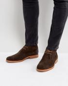 Hudson London Matteo Suede Desert Boots In Brown - Brown