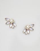 Asos Occasion Faux Pearl Stud Earrings - Gold