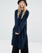 Weekday Tunic Shirt With Side Tie Detail - Green