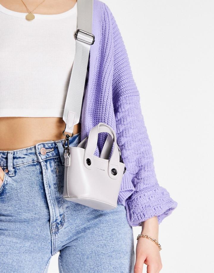 Claudia Canova Mini Grab Bag In Gray