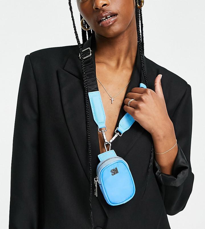 Steve Madden Bsanitiz Cross Body Pouch In Blue-blues