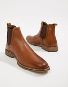 Dune Chelsea Boots In Tan Leather - Brown