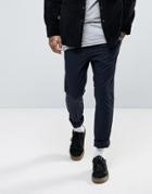 Asos Design Skinny Chinos In Navy
