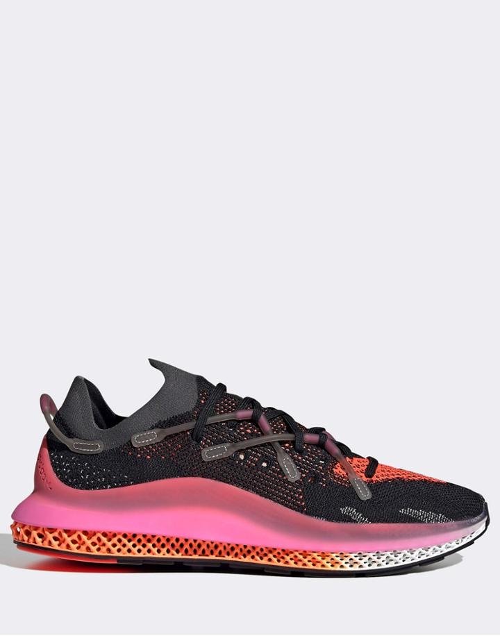 Adidas Originals 4d Fusio Sneakers In Black And Pink