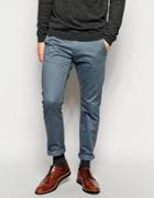 Selected Chinos In Slim Fit - Stormy Blue