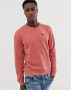 Scotch & Soda Garment Dyed Regular Fit Sweat - Orange
