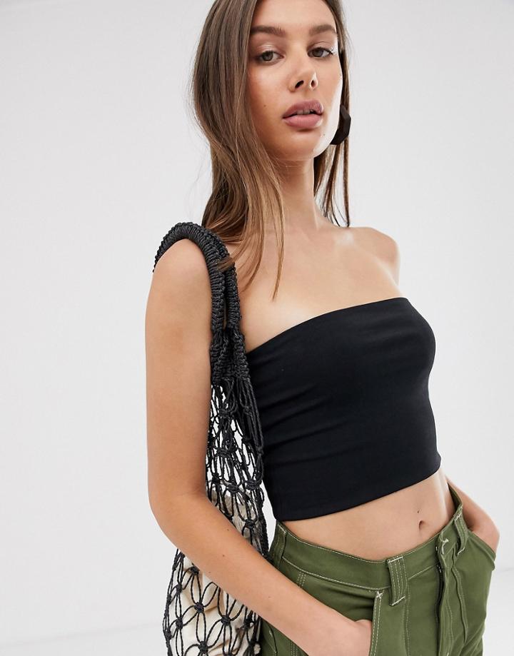 Weekday Bandeau Tube Top In Black