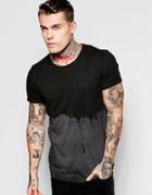 Religion T-shirt With Paint Dripping Print - Dark Metal