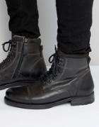 Aldo Giannola Lace Up Boots In Gray Leather - Gray