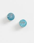 Classics 77 Blue Stone Plug Earrings - Blue