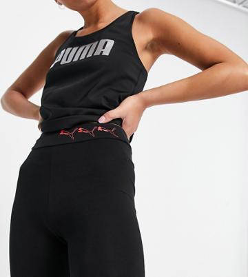 Puma Repeat Cat Logo Legging Shorts In Black - Exclusive To Asos
