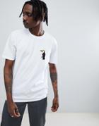 Asos Design Relaxed T-shirt With Toucan Chest Patch - White