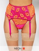 Mimi Holliday Kittiwake Wide Rainbow Suspender - Multi