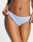 Chelsea Peers Blurred Stripe Bikini Bottoms-blues