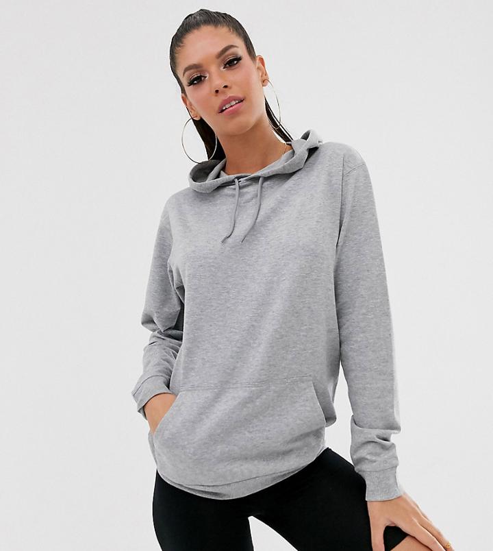 Asos Design Tall Ultimate Hoodie In Gray Marl - Gray