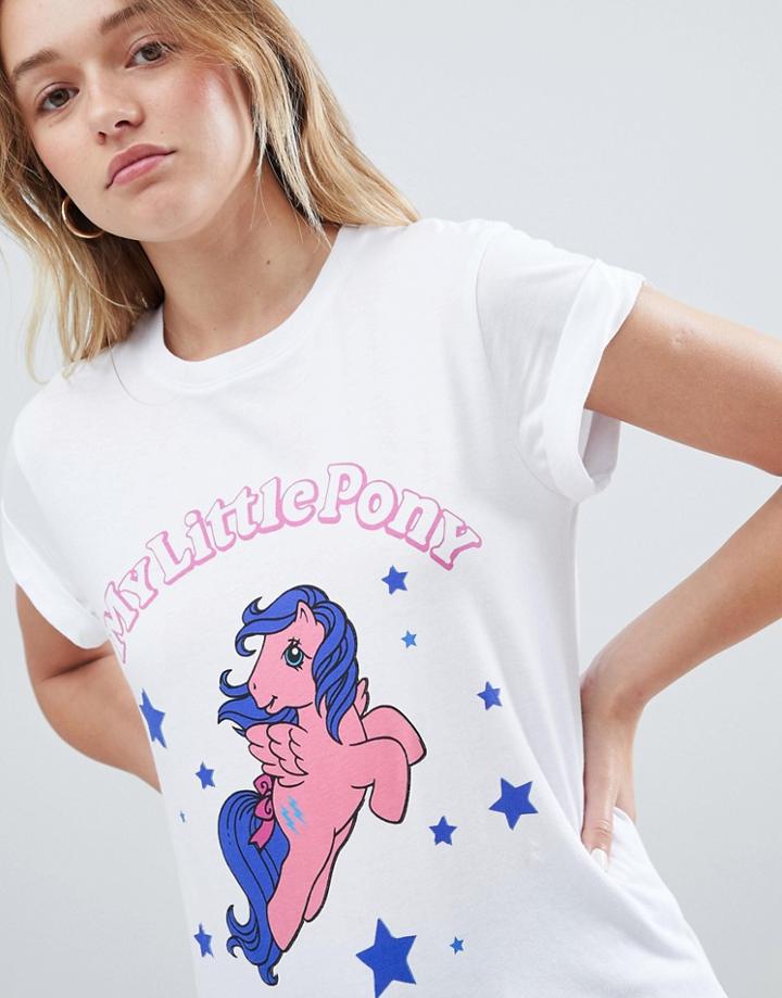 Asos Design T-shirt With My Little Pony Print - White