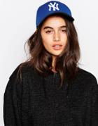 New Era Diamond Mesh Cap In Contrast Black & Blue