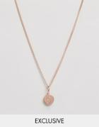 Katie Mullally Rose Gold Plated Necklace With Initial S Pendant - Gold