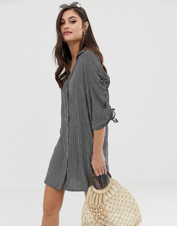Glamorous Beach Shirt In Stripe