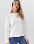 Asos Design Ultimate Sweatshirt In White