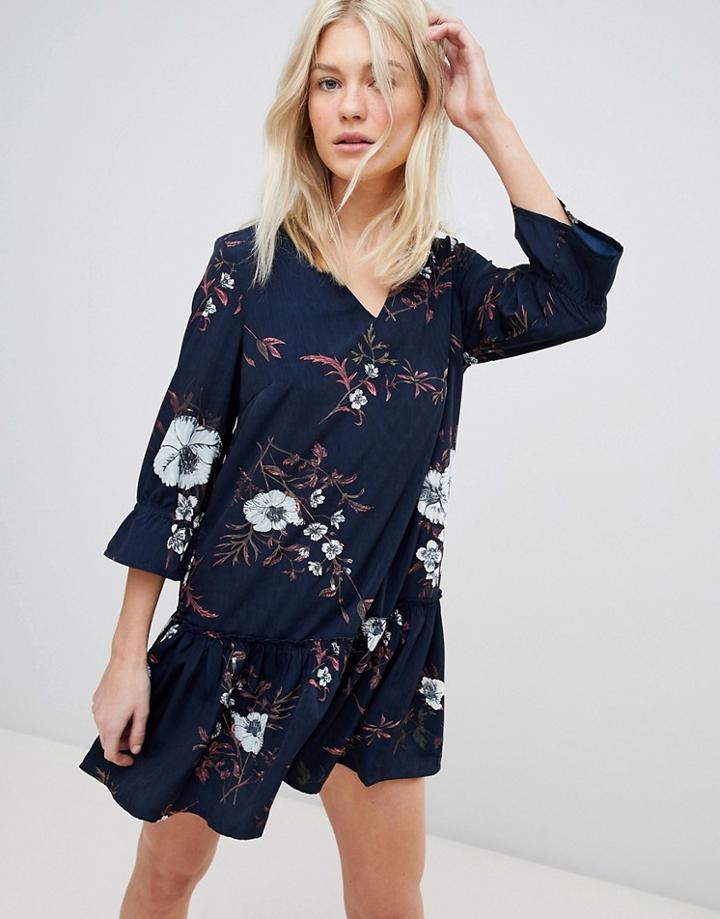 Vero Moda Floral Drop Waist Dress - Multi