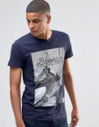 Esprit Brooklyn Bridge Printed T-shirt - Navy