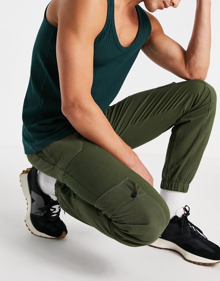 Bolongaro Trevor Calvin Panel Cargo Sweatpants-green