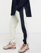Jack & Jones Core Sweatpants Set In Color Block Ecru-neutral